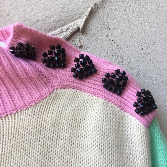 RARE Olivia Rubin Lyla High Neck Sweater Size L - Picture 8 of 9